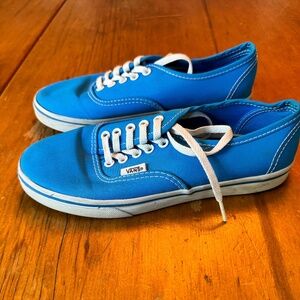 Vans Off The Wall Unisex Skate Shoes Blue White TB4R Low Top Lace Up M 4 W 5.5